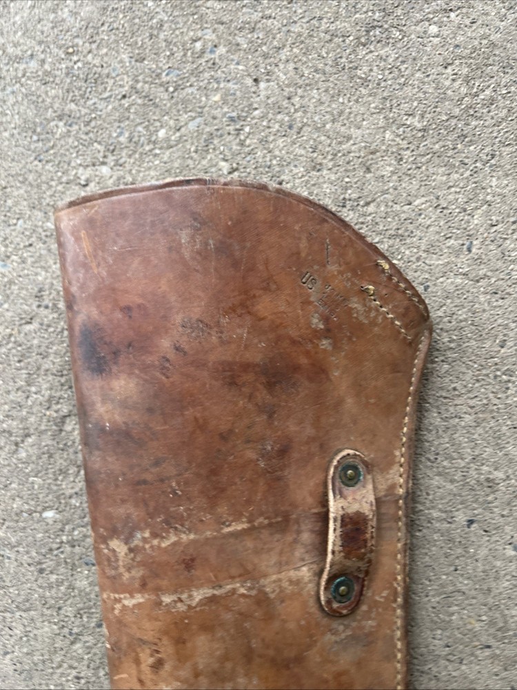 WW2 US Leather M1 Garand Scabbard 1943 Dated (CC211