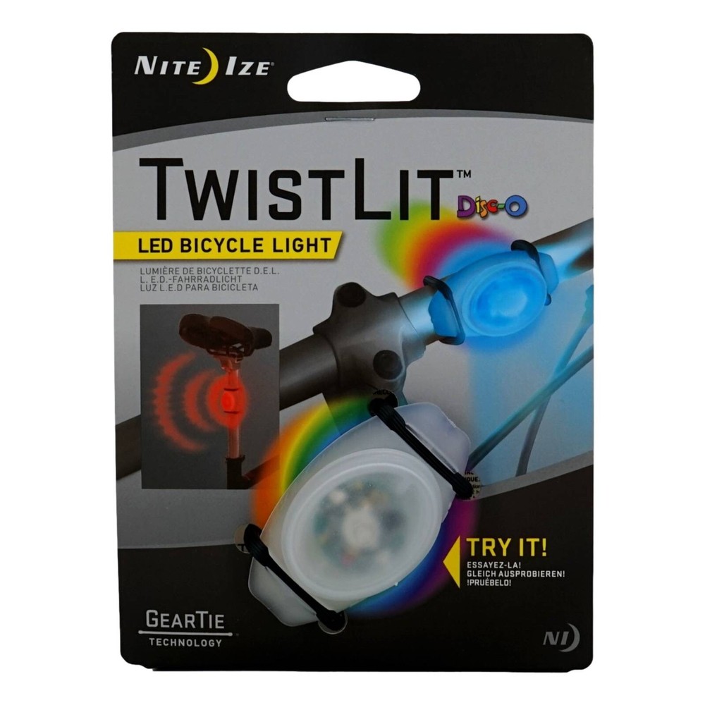 Nite Ize TwistLite LED Bicycle Safety Accessory Glow & Flash Mode, 2 Pack,
