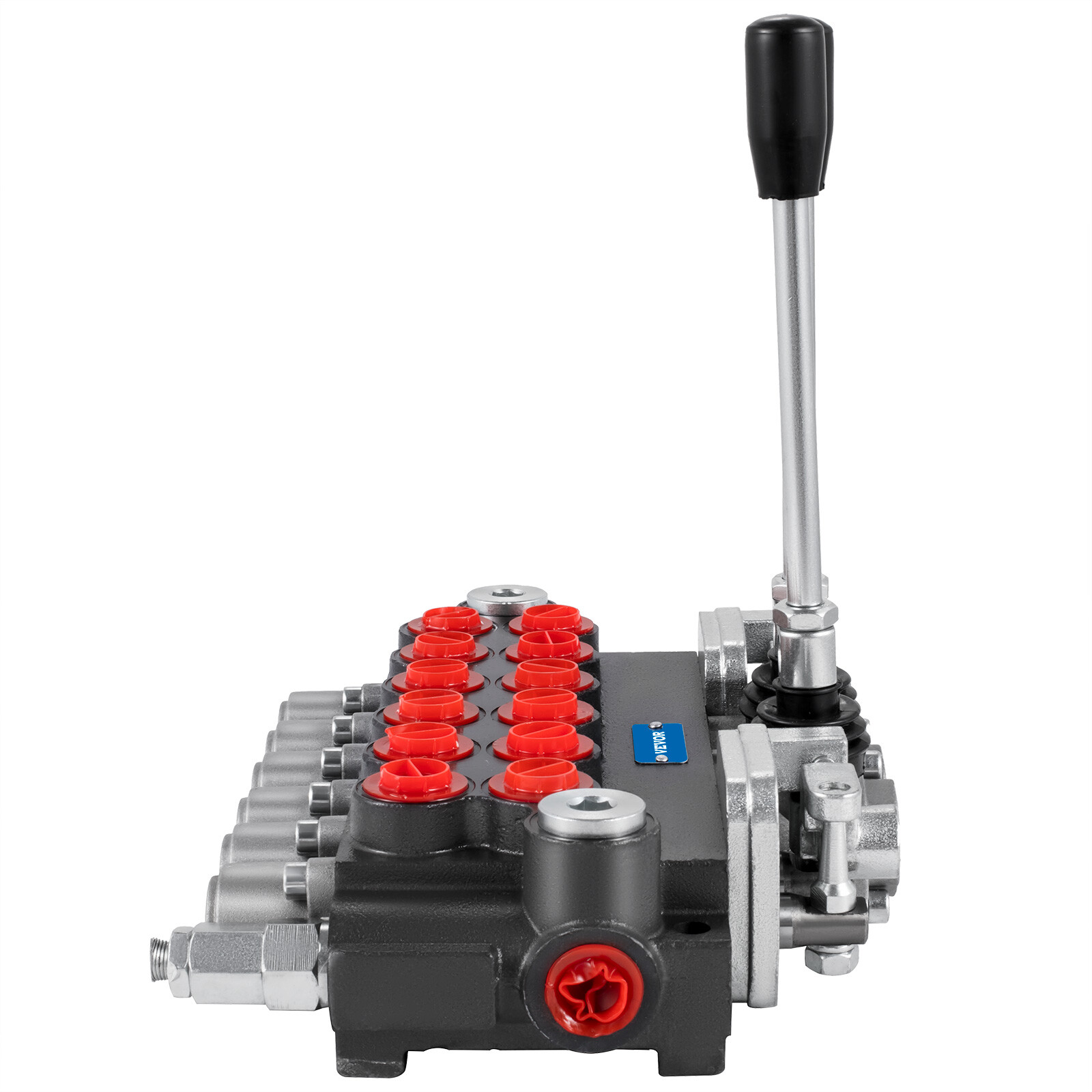 6 Spool 11 GPM Hydraulic Backhoe Directional Control Valve W/Joysticks G1/2 Port