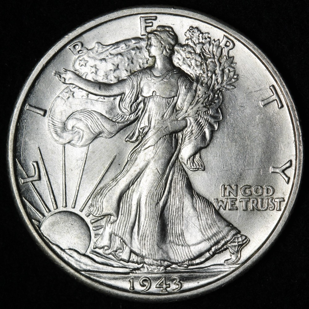 1943-D Walking Liberty Silver Half Dollar BU *UNCIRCULATED* MS E218 YXCZ