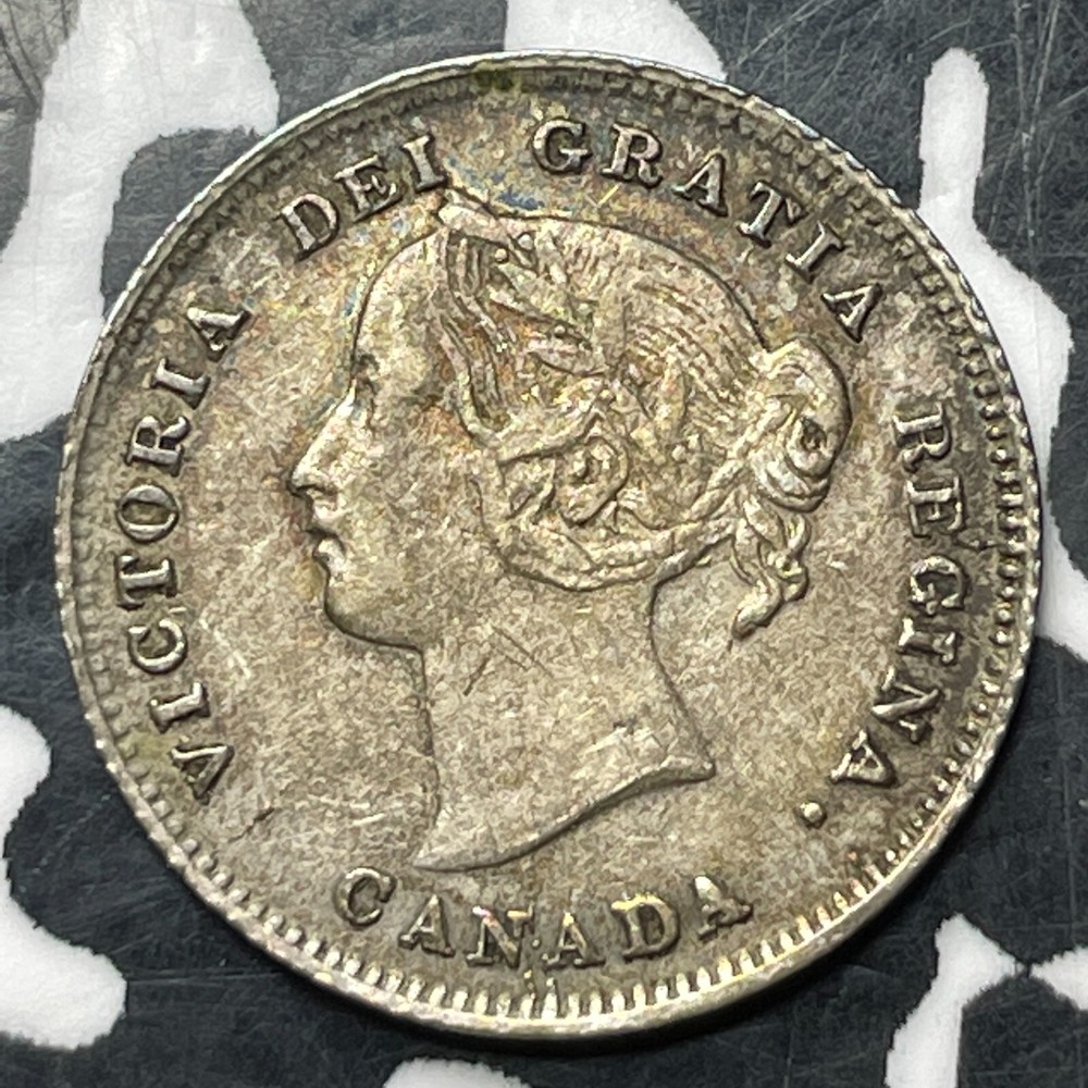1897 Canada 5 Cents Lot#T2259 Silver! Nice!