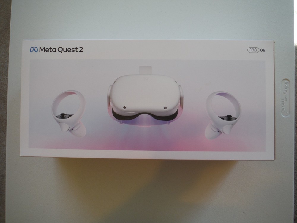 Meta Quest 2 (128GB) – All-in-One Virtual Reality Headset with Controllers