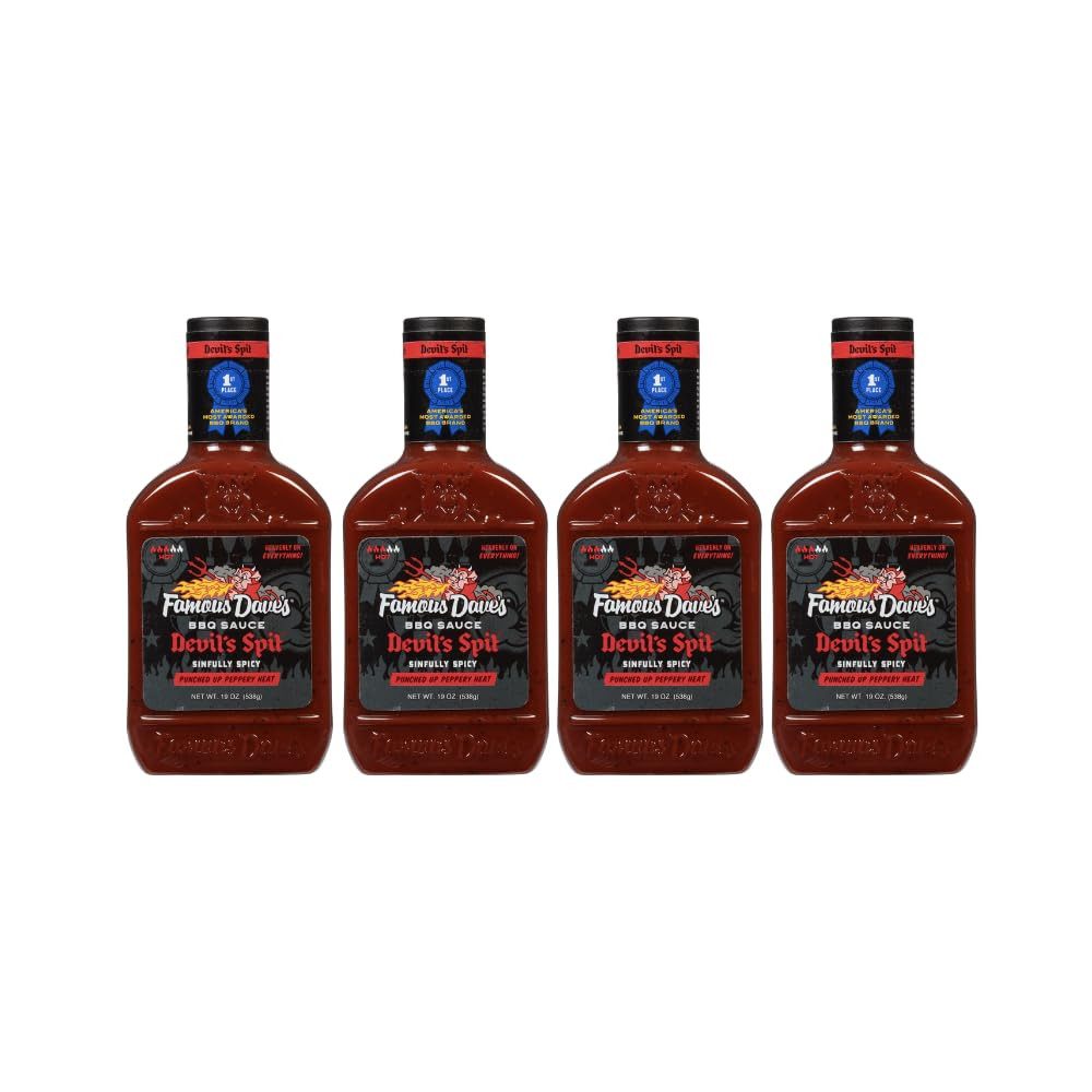 - 4 Pck, Devil'S Spit BBQ Sauce (76 Oz.)