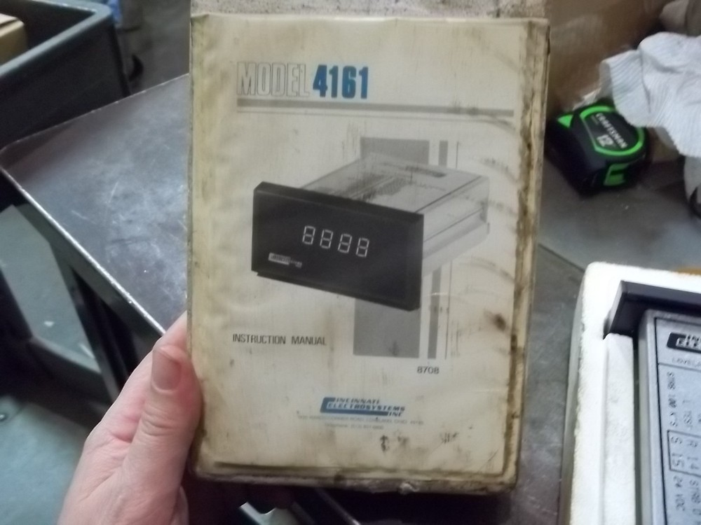 NIB CINCINNATI ELECTROSYSTEMS 4161 7 SEGMENT DISPLAY PANEL METER (Y4)