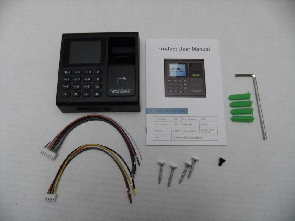 Entry Gate Door Lock System RFID Biometric Fingerprint Access Control Kit Set A+