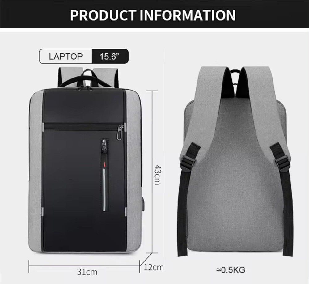 Laptop Backpack w/ USB Charging