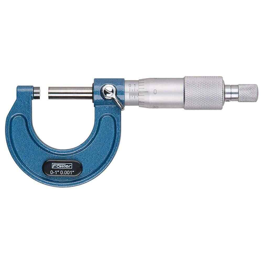 Fowler 52-253-101-1 Mechanical Outside Micrometer Ratchet Stop Thimble: 1" Range