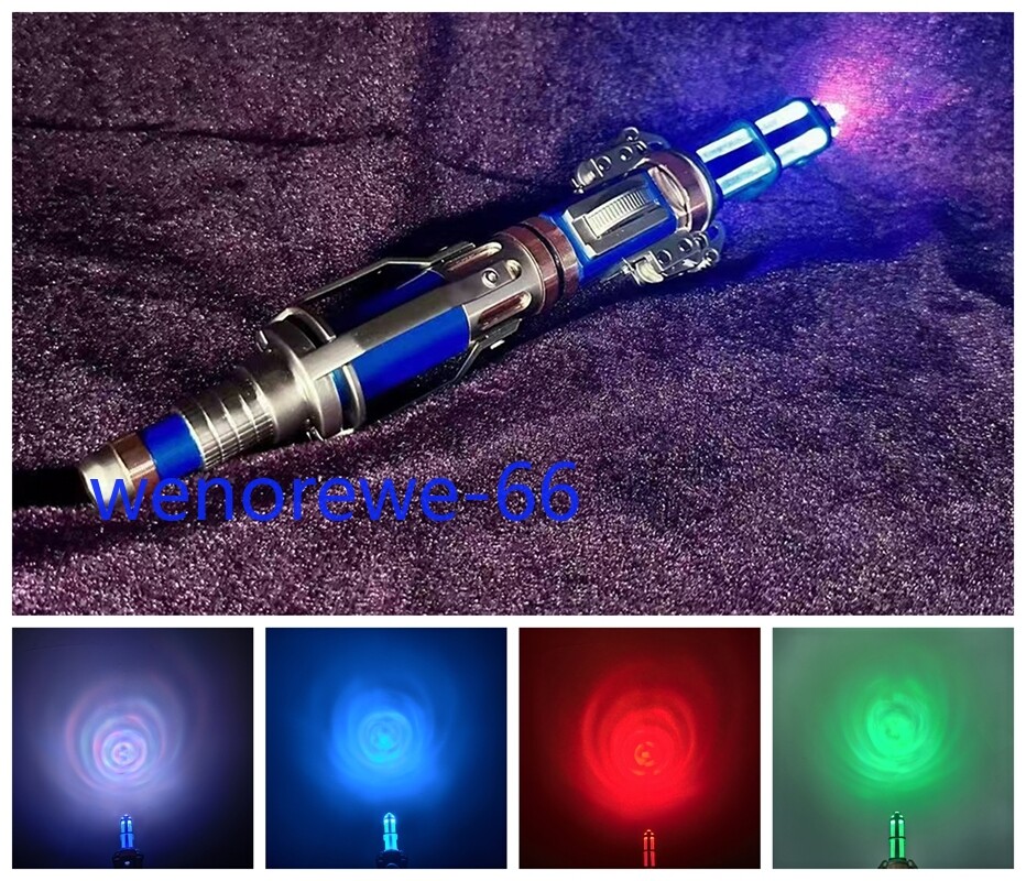Blue Metal Doctor Who 12th Sonic Screwdriver Lights Sounds Twelfth Dr Character