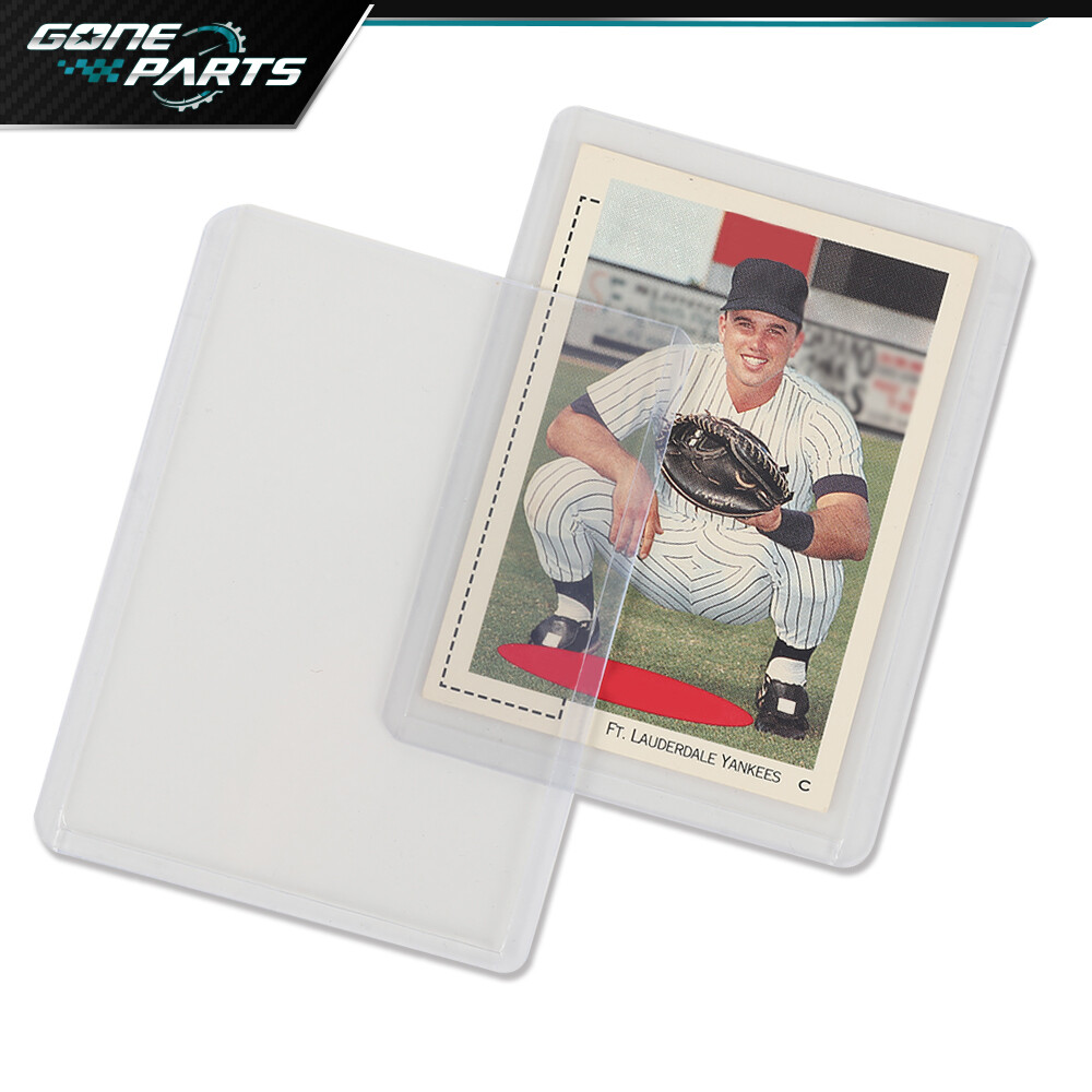 Hard Plastic Clear Case Holder 25Pcs 1.7mm Baseball Cards Topload Trading Card