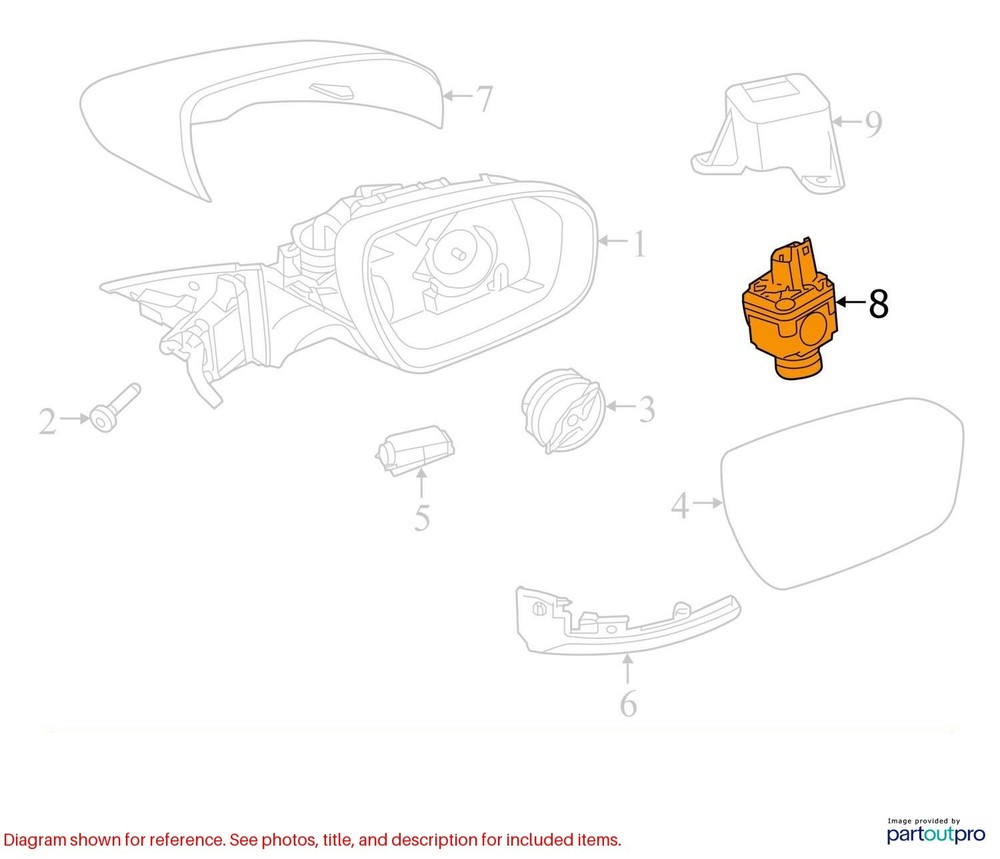 16 2016 RANGE ROVER SURROUND VIEW CAMERA PROJECTOR GK5213554BB