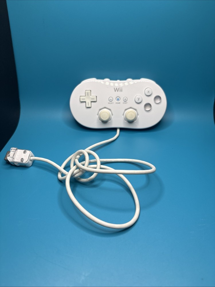 Nintendo RVL-005 Classic Pro Controller White For Nintendo Wii
