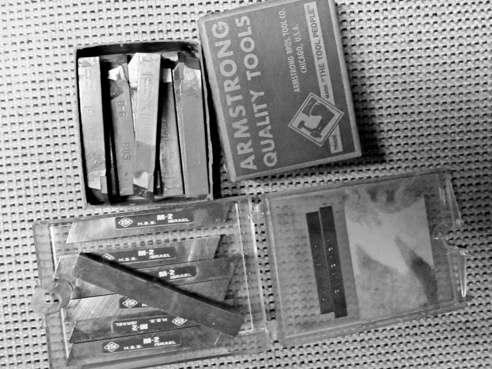 3/8 Lathe tool bits, tool steel & Carbide