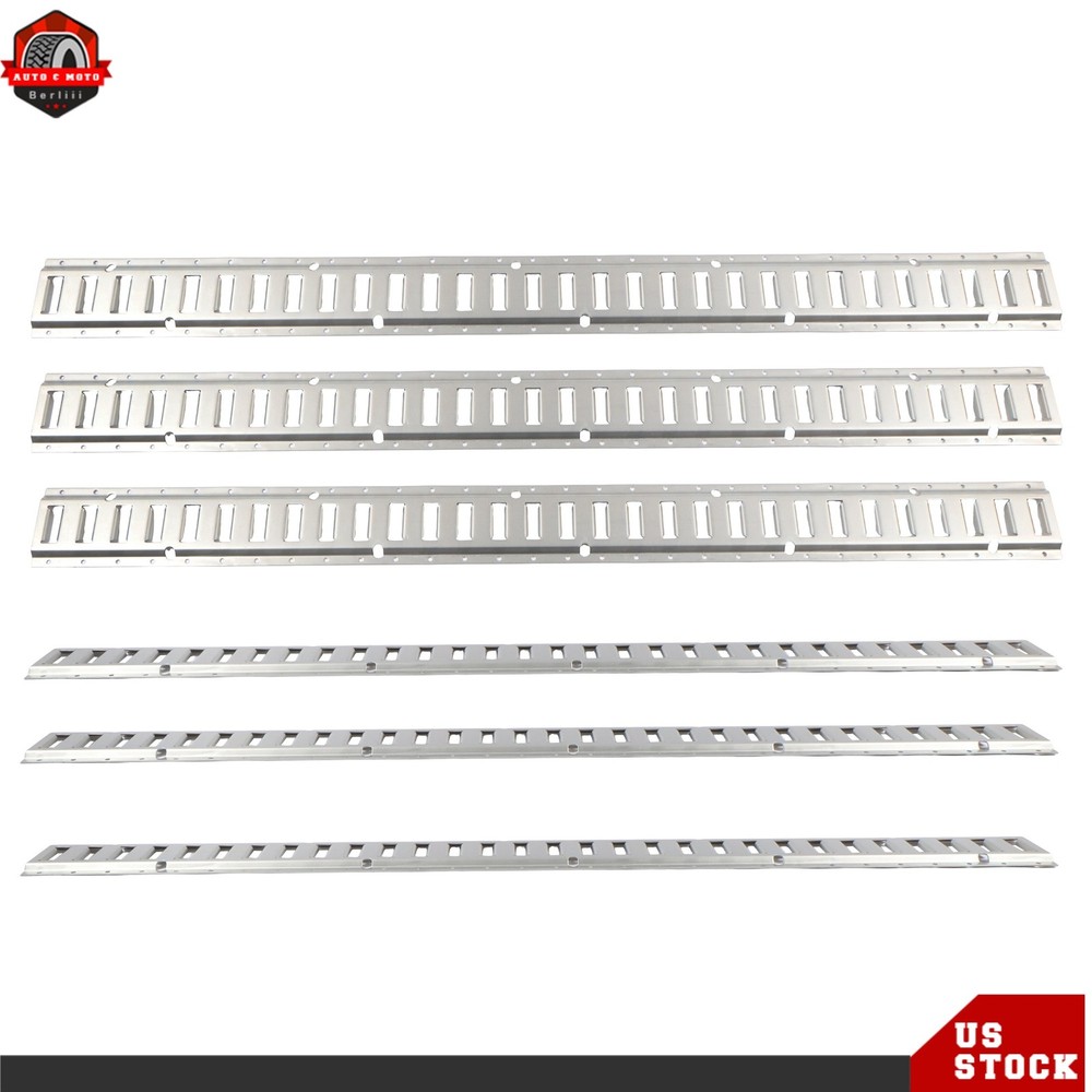 For Trailers Trucks Van Galvanized Steel 6 Pack 5' E Track Tie Down Rail System