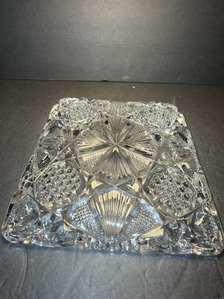 Ornate Glass Tray 7"