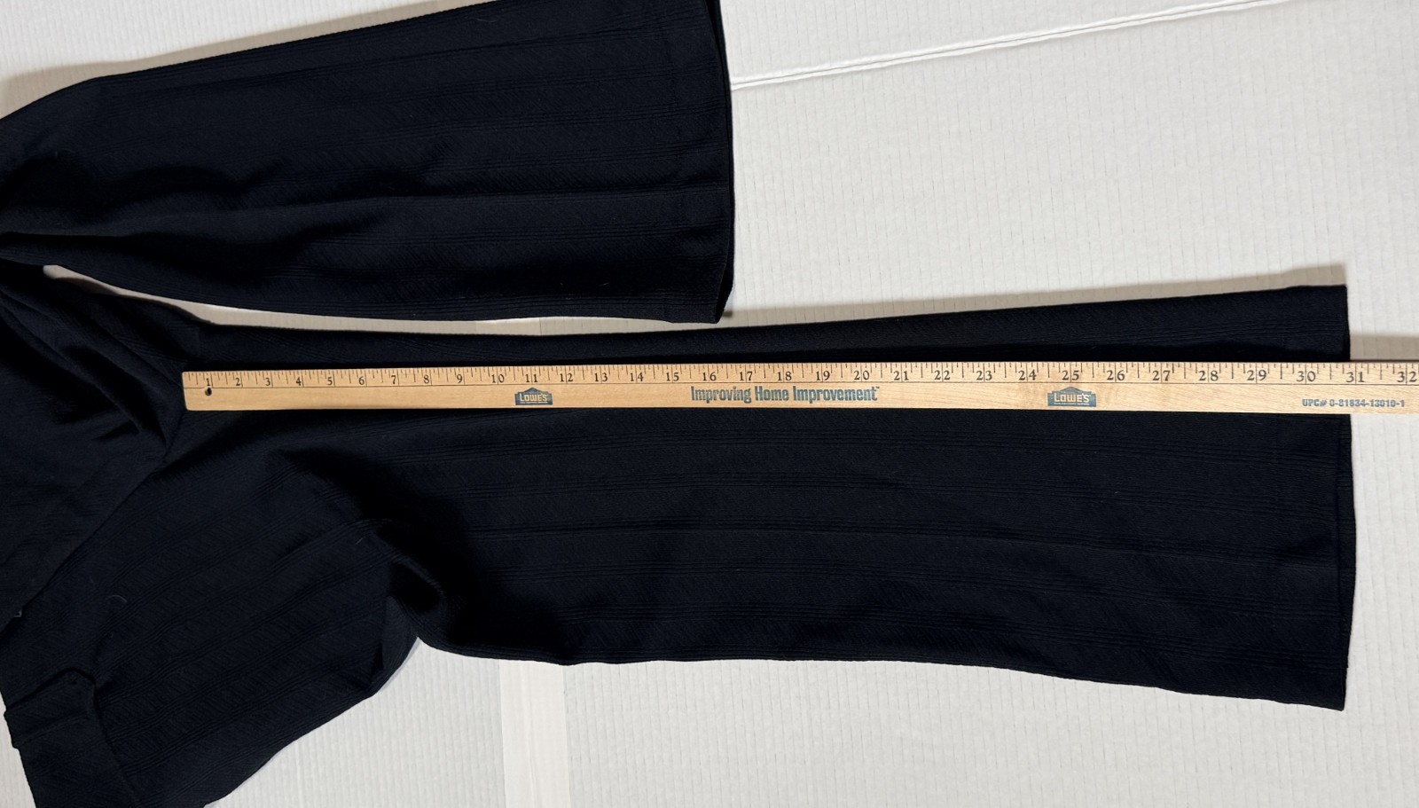 H Bar C Ranchwear - Vintage 60's Black Polyester Textured Pants USA - 32x31