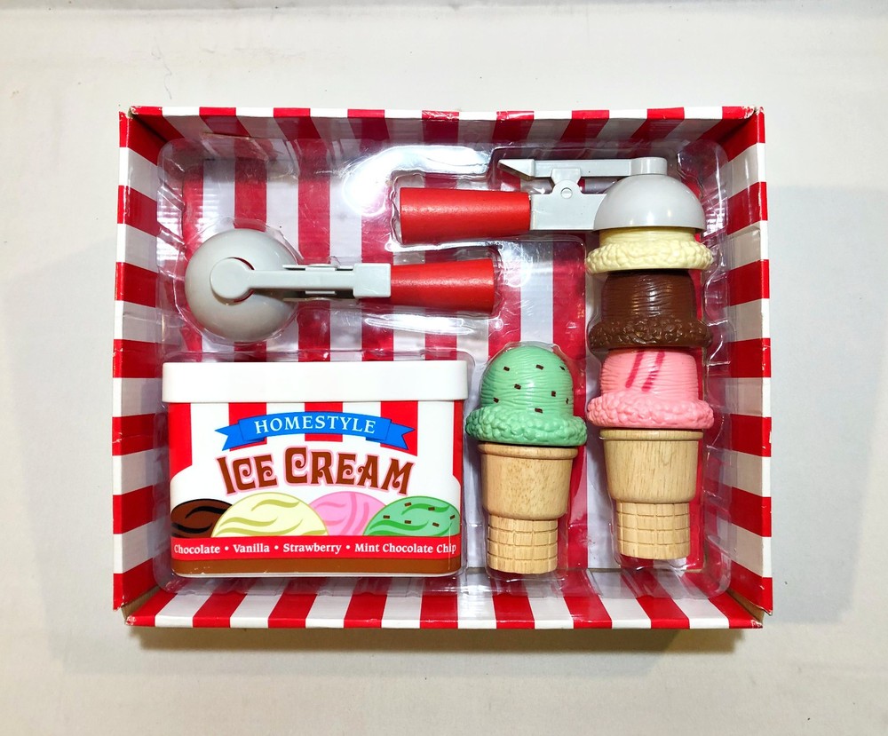 Melissa & Doug Scoop & Stack Ice Cream Cone Magnetic Playset