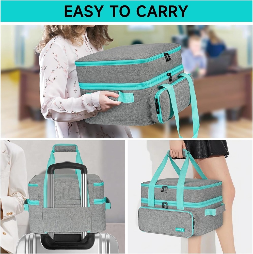 Carrying Case Heat Press Machine Storage Bag Cricut EasyPress 2/3 Double-Layer