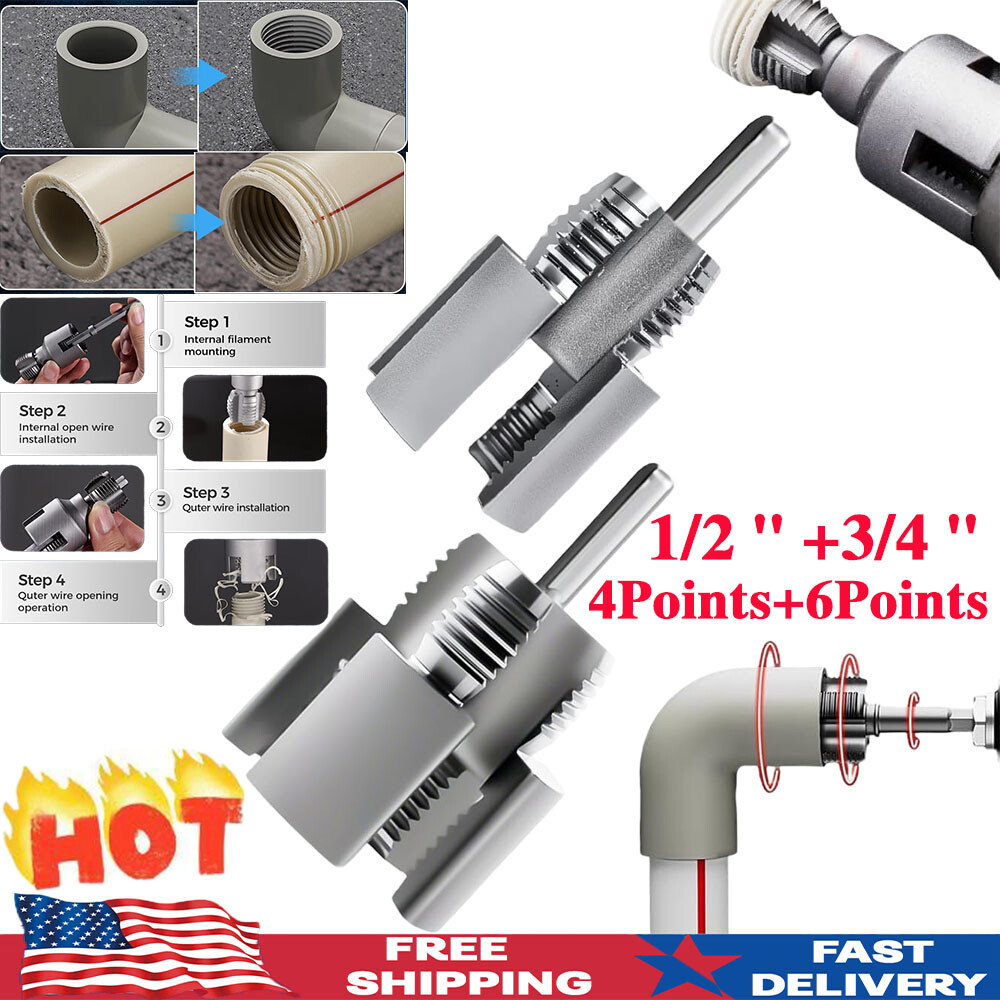 Integrated Internal & External Pipe Threading Tool,PVC Pipe Thread Cutting Tool