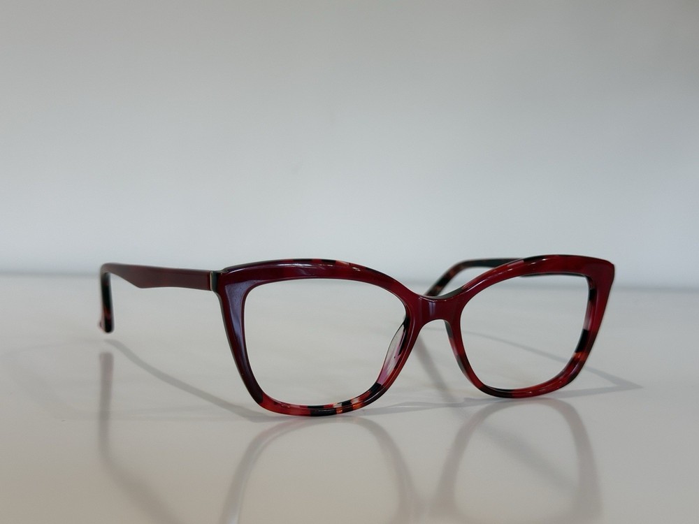 Kay Unger K237 Rectangle Red Eyeglasses Frame Only 55-16-145