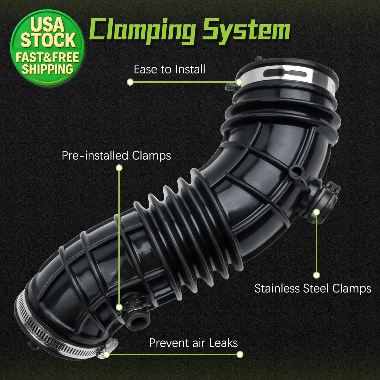 Engine Air Intake Hose Tube 17228-R40-A00 for Honda Accord 2.4L 2008-2012