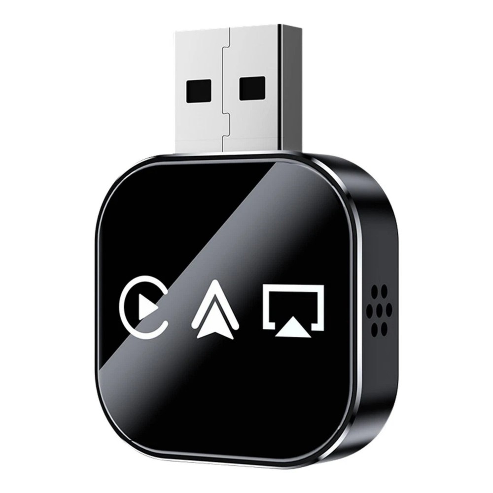 Plug Play Wireless CarPlay Adapter 3-in-1 Dongle for iOS Android Auto Bluetooth