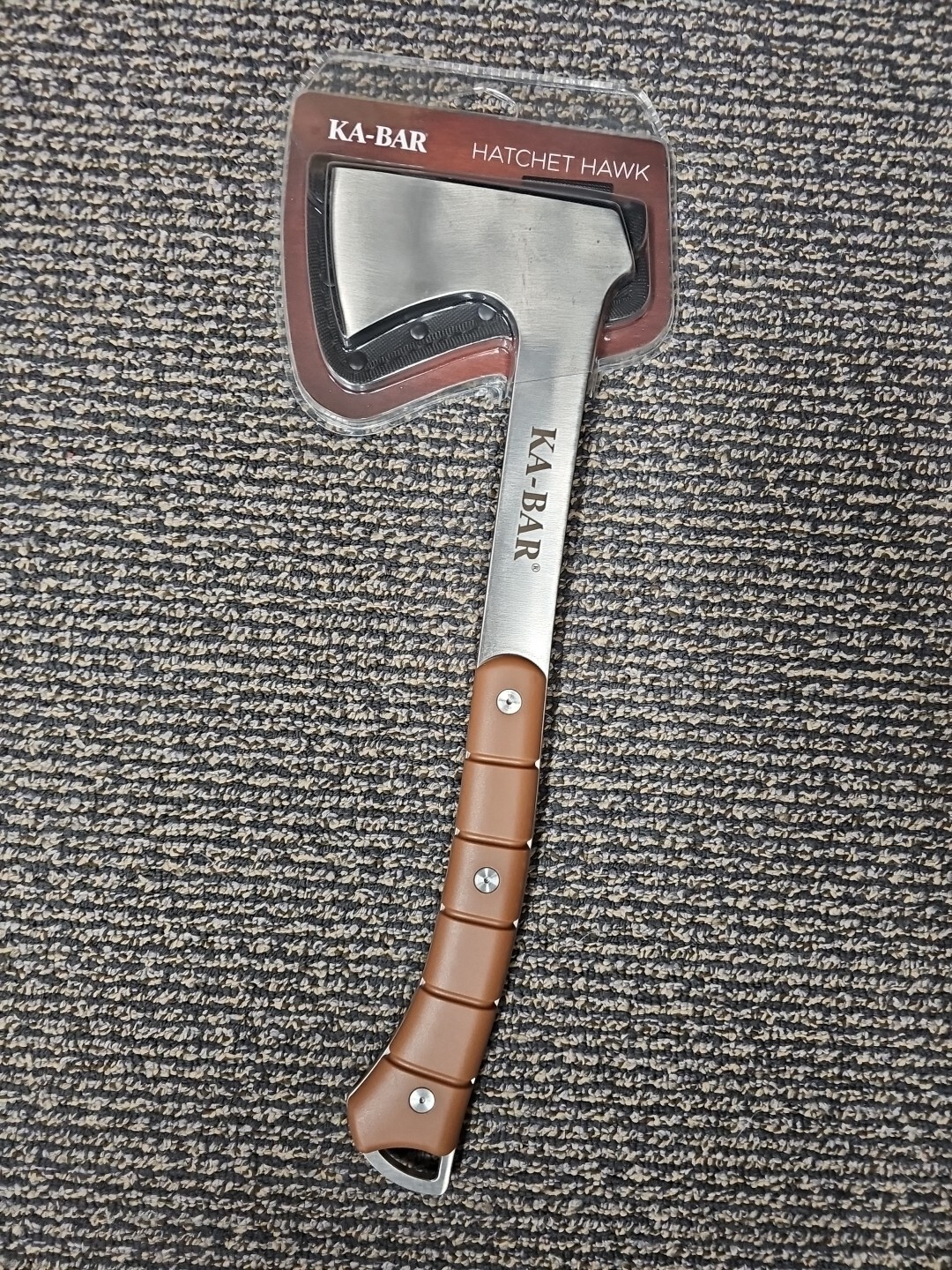 1 x KA-BAR Hawk Hatchet 4.75" Blade with Sheath - Coyote Brown - BRAND NEW KABAR