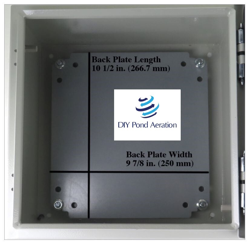 NEW Weatherproof / Outdoor Aeration Pond Pump Cabinet Enclosure 16"x16"x8"