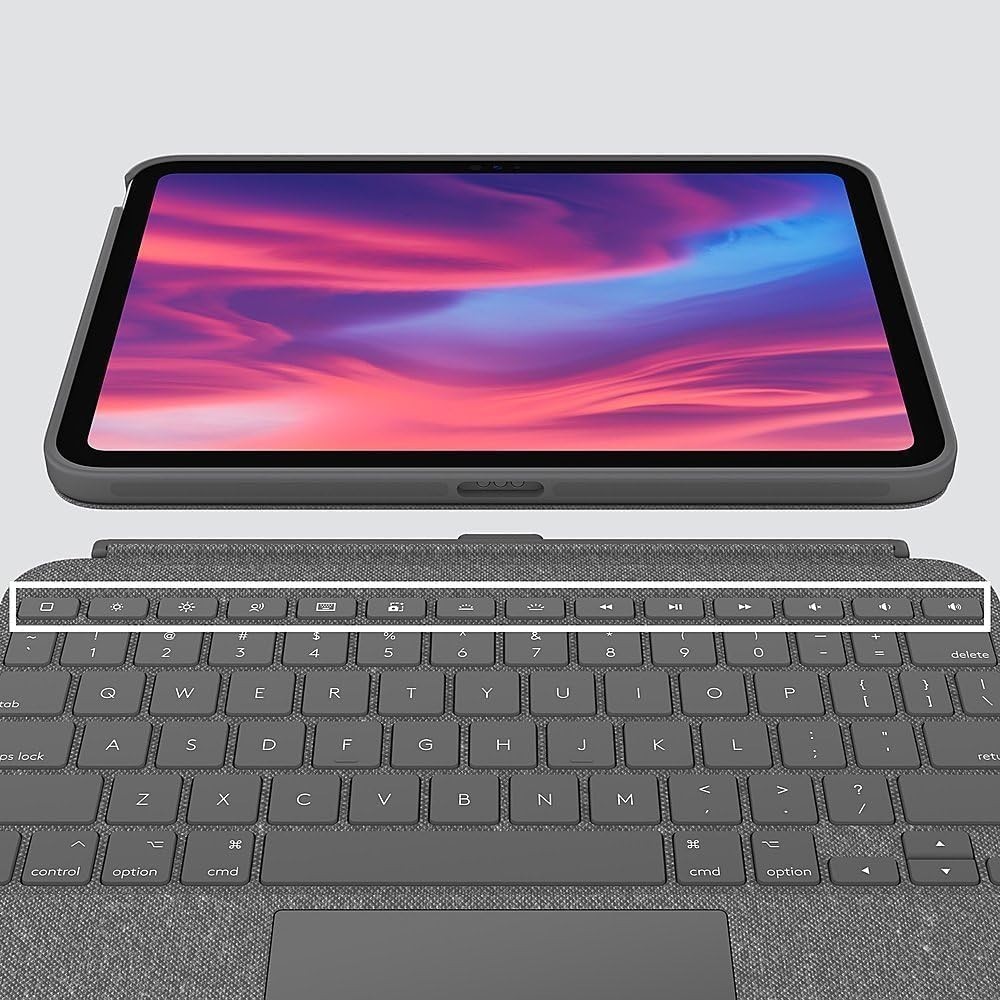 Logitech - Combo Touch Keyboard and Trackpad Case iPad (10th gen & A16) - Sand