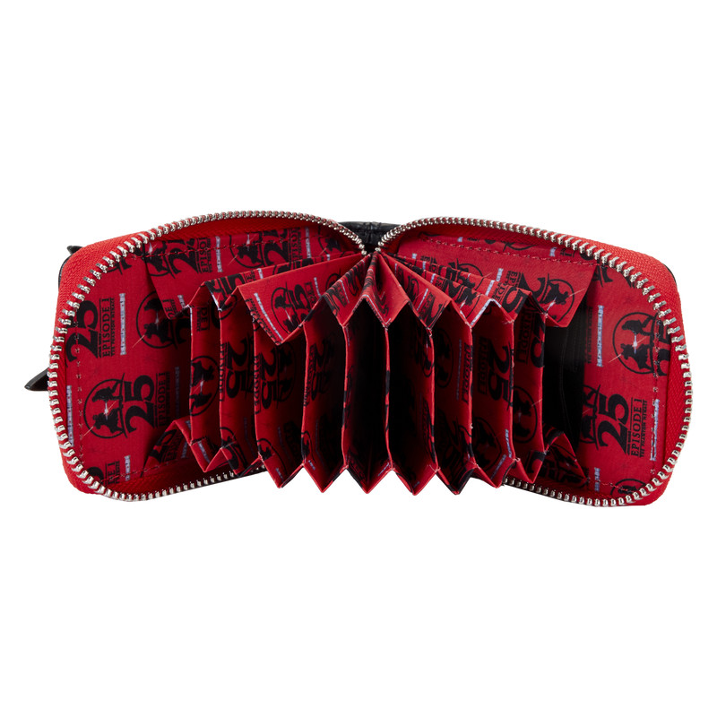 Loungefly Star Wars Darth Maul Glow Accordion Zip Around Wallet