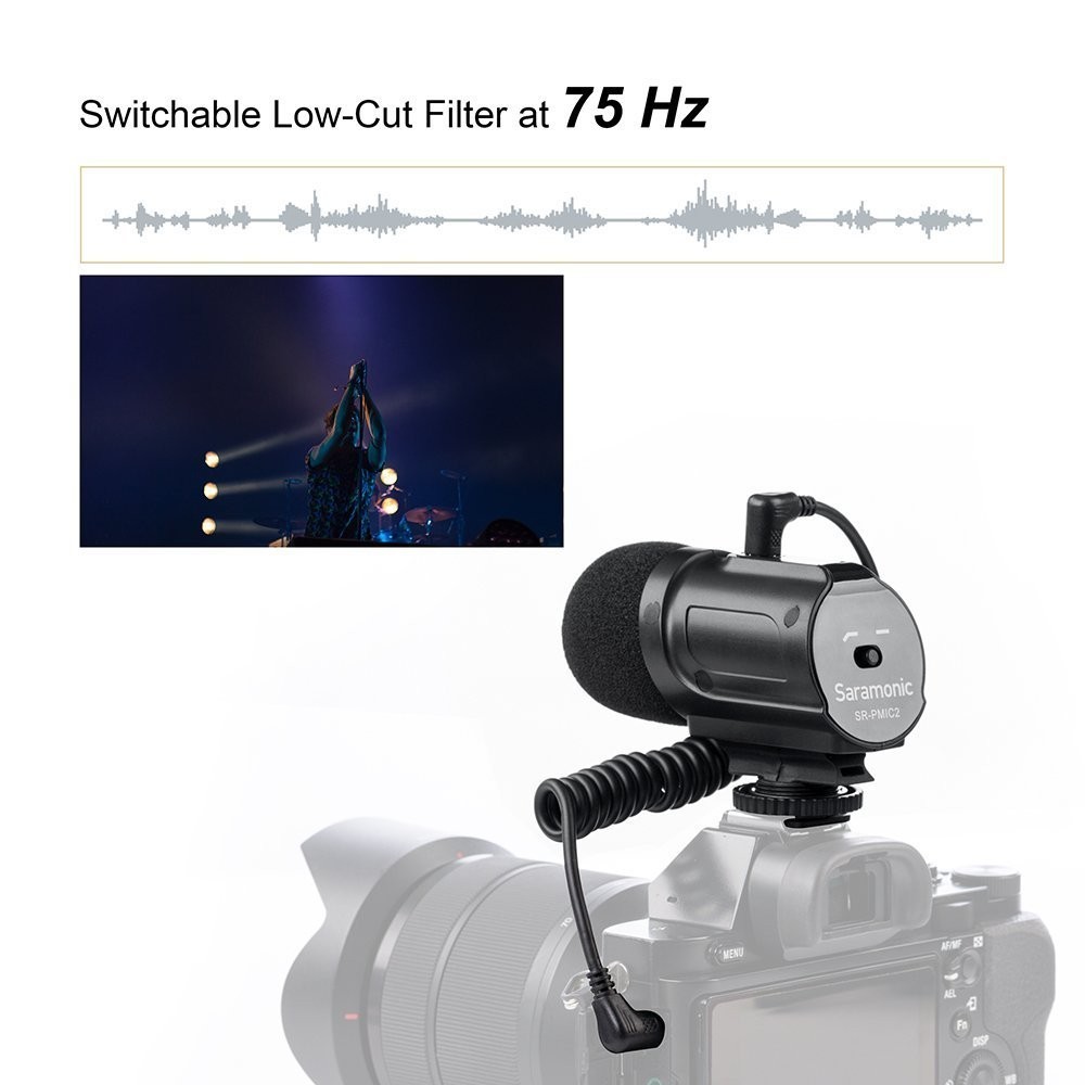 Saramonic SR-PMIC2 Mini Stereo Condenser Microphone with Integrated Shockmount,
