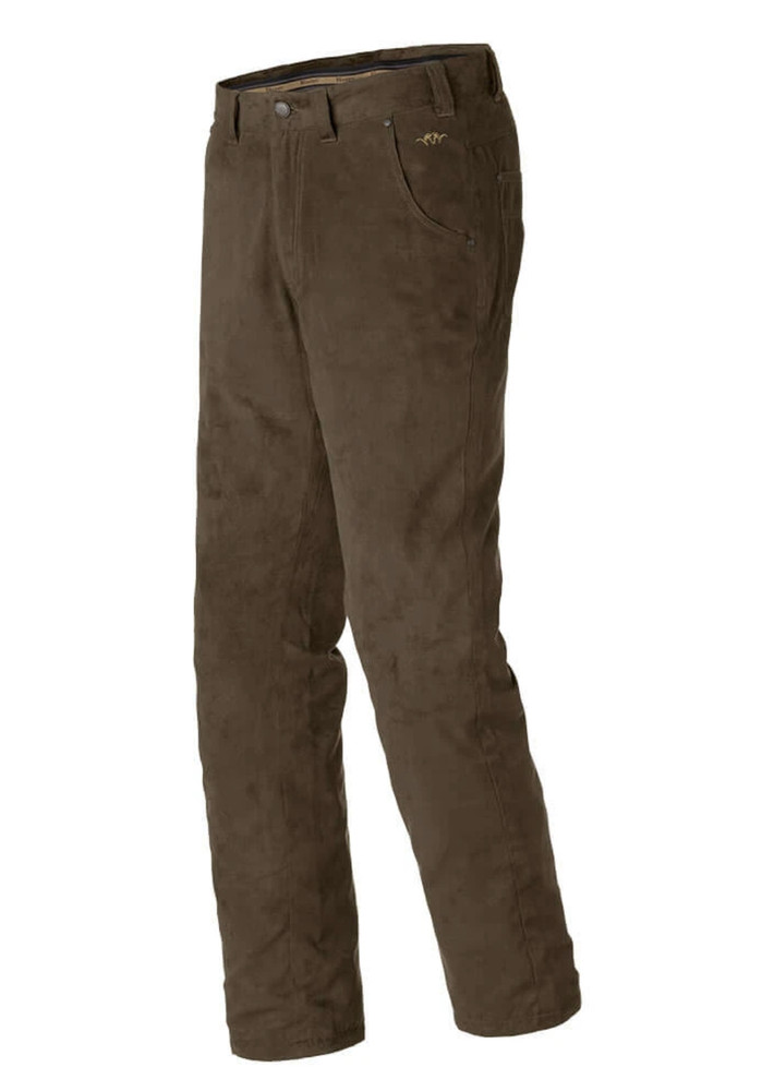 Blaser Mens Suede Trousers Light Markus