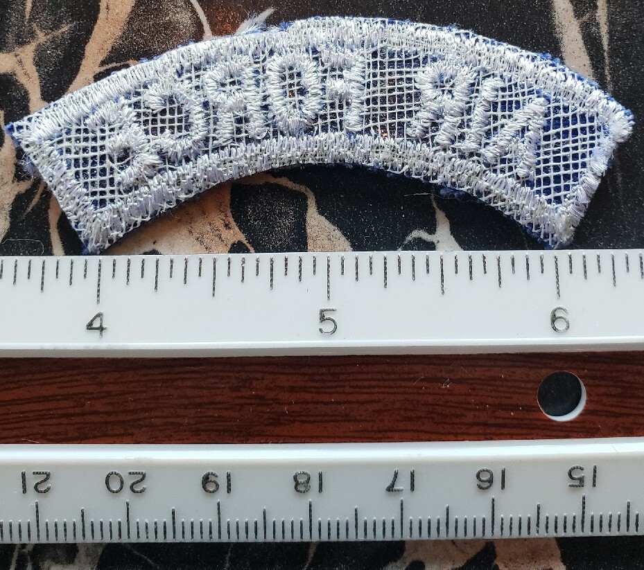 USAF Air Force Tab Arc Cut Rocker Patch