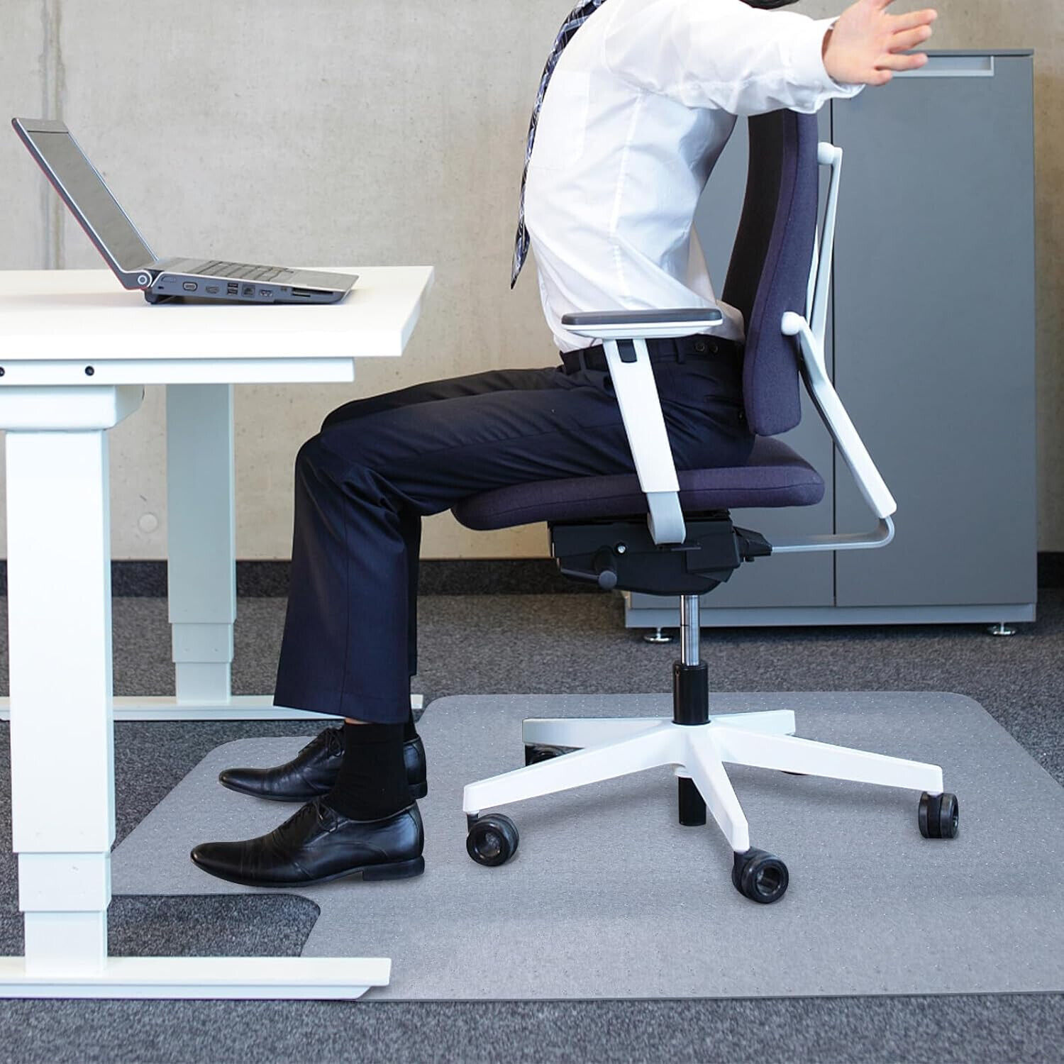 Office Chair Mat Computer Desk Chair Mat for Carpet Floor w/Extended Lip 36"x48”