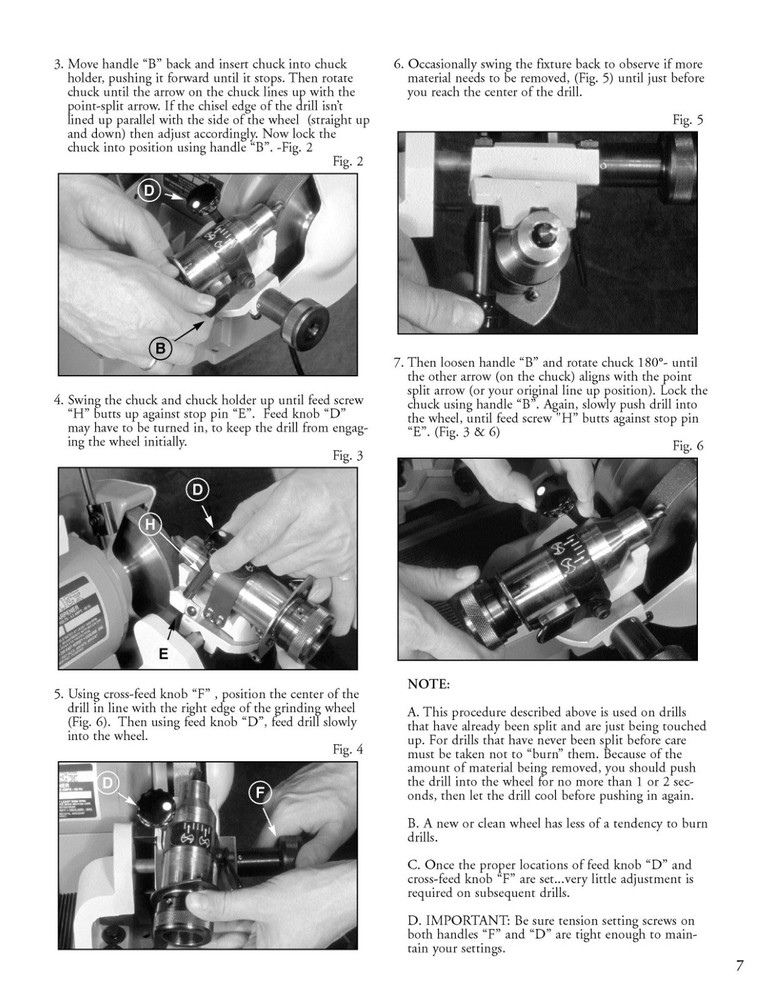 3 4 5 Precision Drill Sharpener Operator Instruct & Parts Manual Fits Darex M3 M