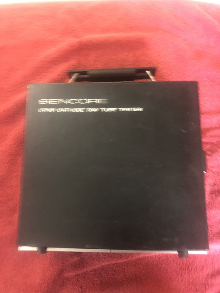 Sencore model CR-161 CRT checker with socket adaptors, working.