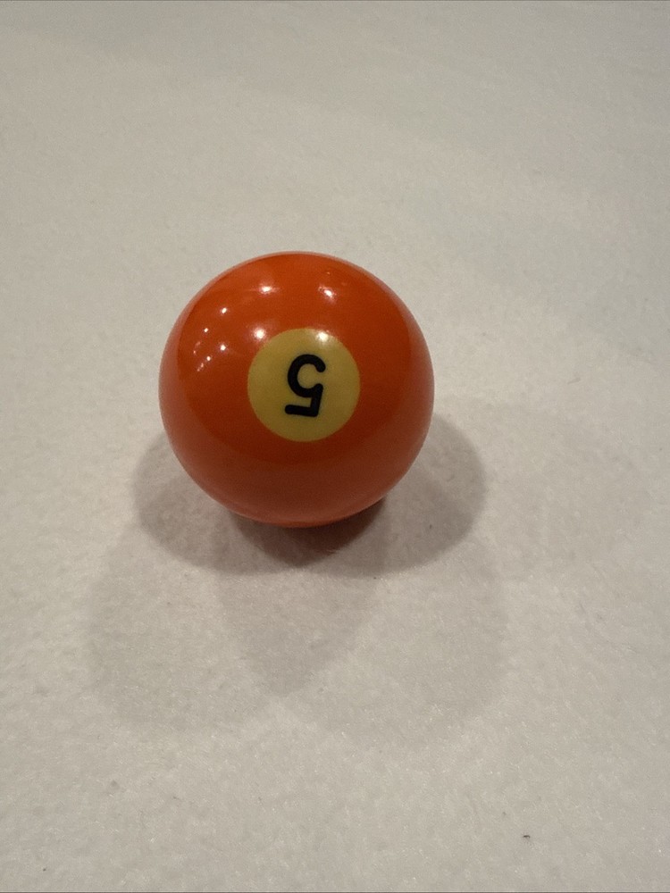 Solid Orange #5 Replacement Japer Billiard Pool Ball Regulation Size