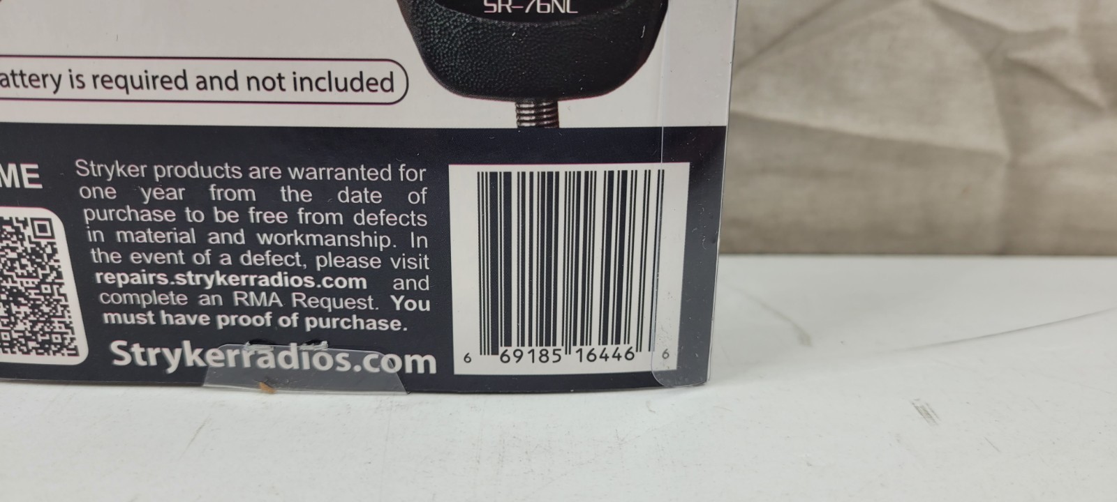 Stryker SR-76NC Rugged Handheld Noise Cancelling 4-Pin CB Microphone Brand New