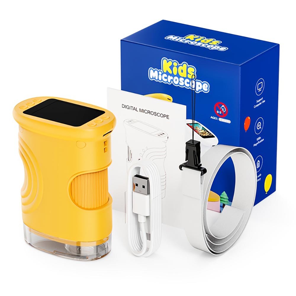 Sturdy Optical-Grade Easy-To-Use Adjustable Scientific 1000X Handheld Microscope