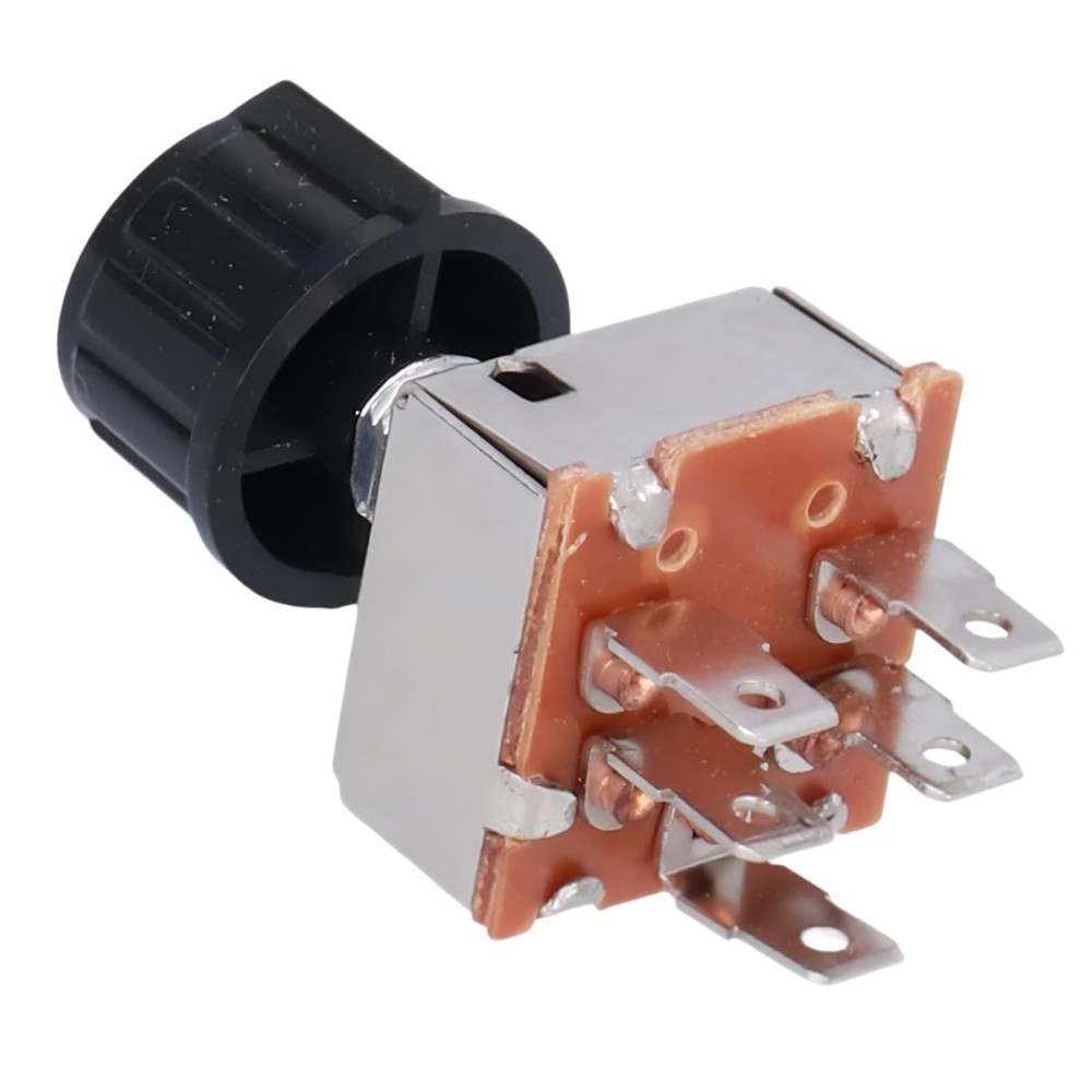3159722 Rotary AC AIR Conditioning 3 Speed Blower Switch Universal Silver