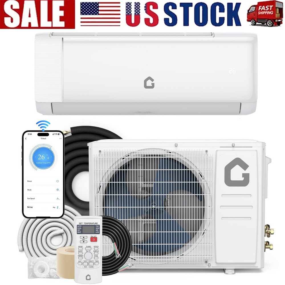 High-Efficiency 18000 BTU Mini Split Air Conditioning System 21 SEER2 230V