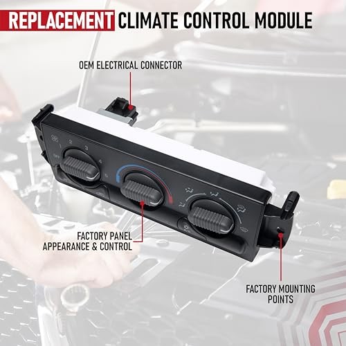 AC Heater Climate Control Module by - 15054697 - Without Rear Defogger Button