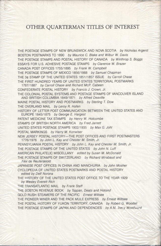 Revenue Unit Columns from the American Philatelist (Quarterman) new, wrapped