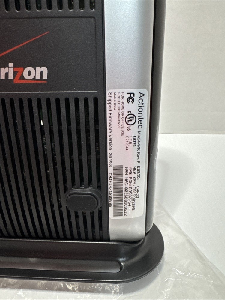 Verizon FIOS Actiontec MI424WR Rev. E Modem Cable Router
