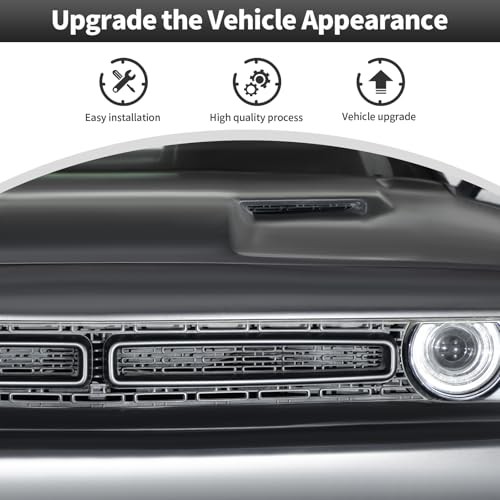 for Challenger Front Grill Mesh Grille Inserts Trim Cover Compatible with
