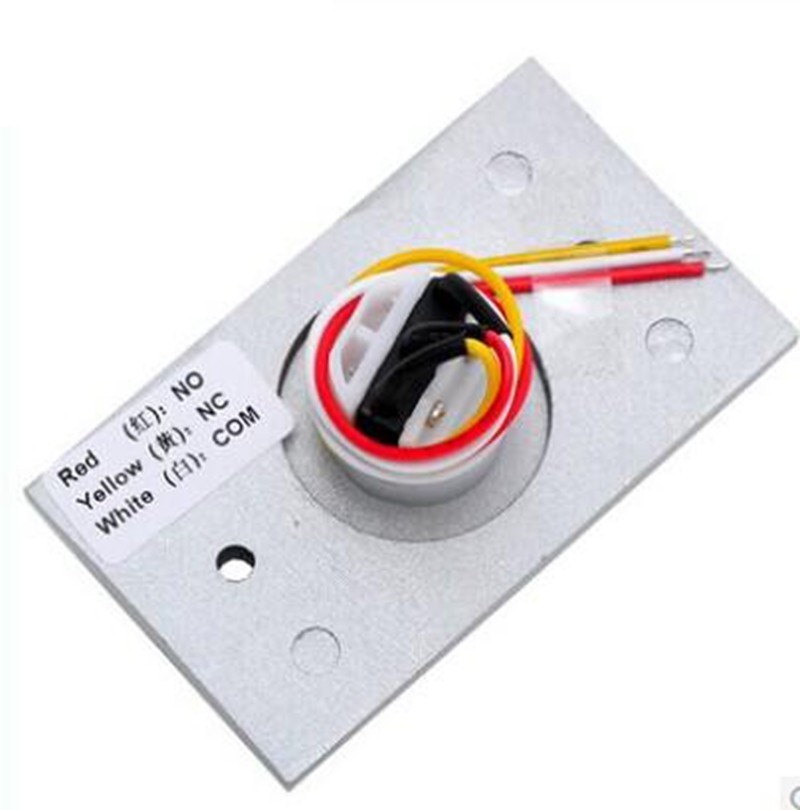 1Pc Push Button Switch For Electric Door Exits Gate Automatic 1NO 1NC Momentary