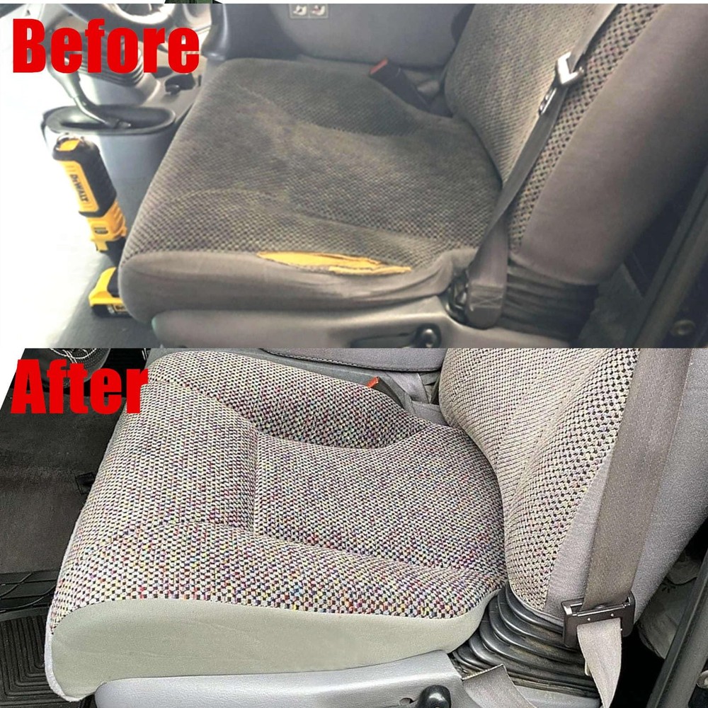 Driver Side Bottom Replacement Seat Cover Fabric Cloth Compatible with Gray