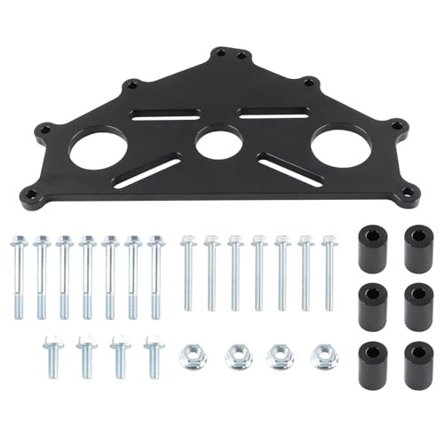 Engine Safe Stand Adapter Plate Compatible with Chevy LS LT Engines Black Black