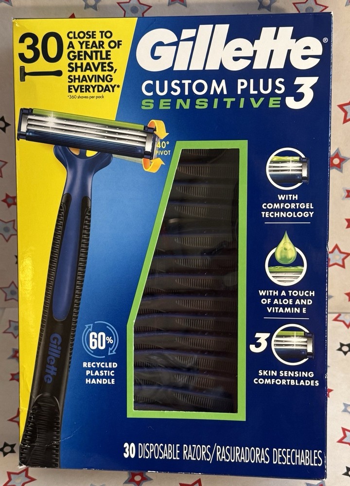 Gillette 30 Count Custom Plus Send