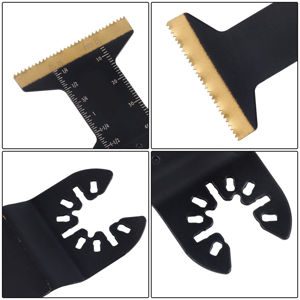 Extra-Long Titanium BladesKit 16-Piece Multi Tool Oscillating Saw Blades