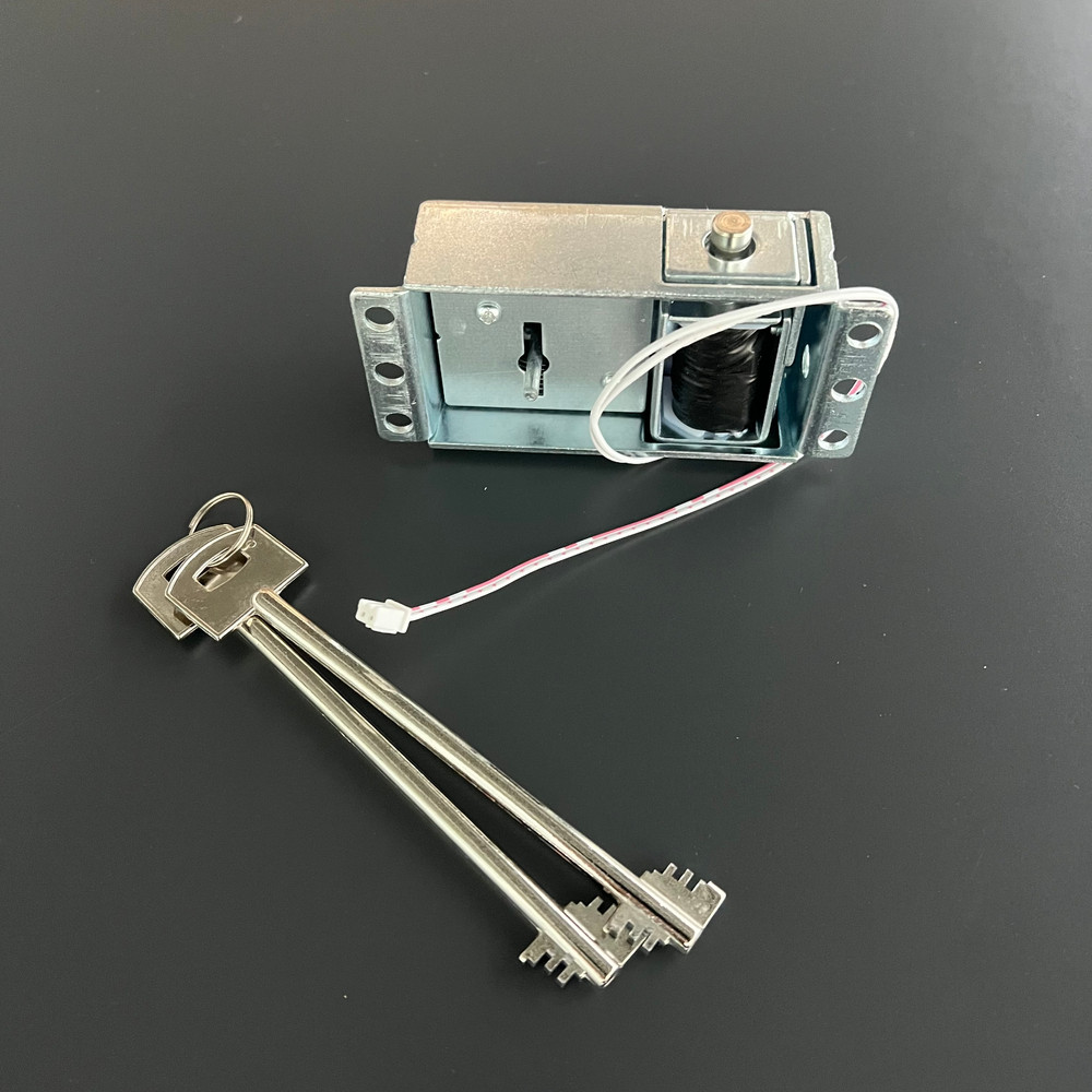 Gun Safe Lock Replacement Solenoid Safe Lock With 2 Keys Chrome Keypad Lock